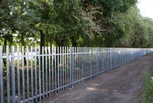 Bridgwater College 1.8m high galvanised palisade fencing