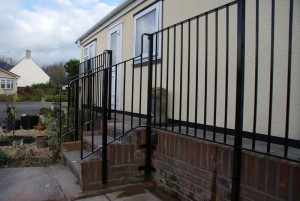 Metal balustrades and hand rails